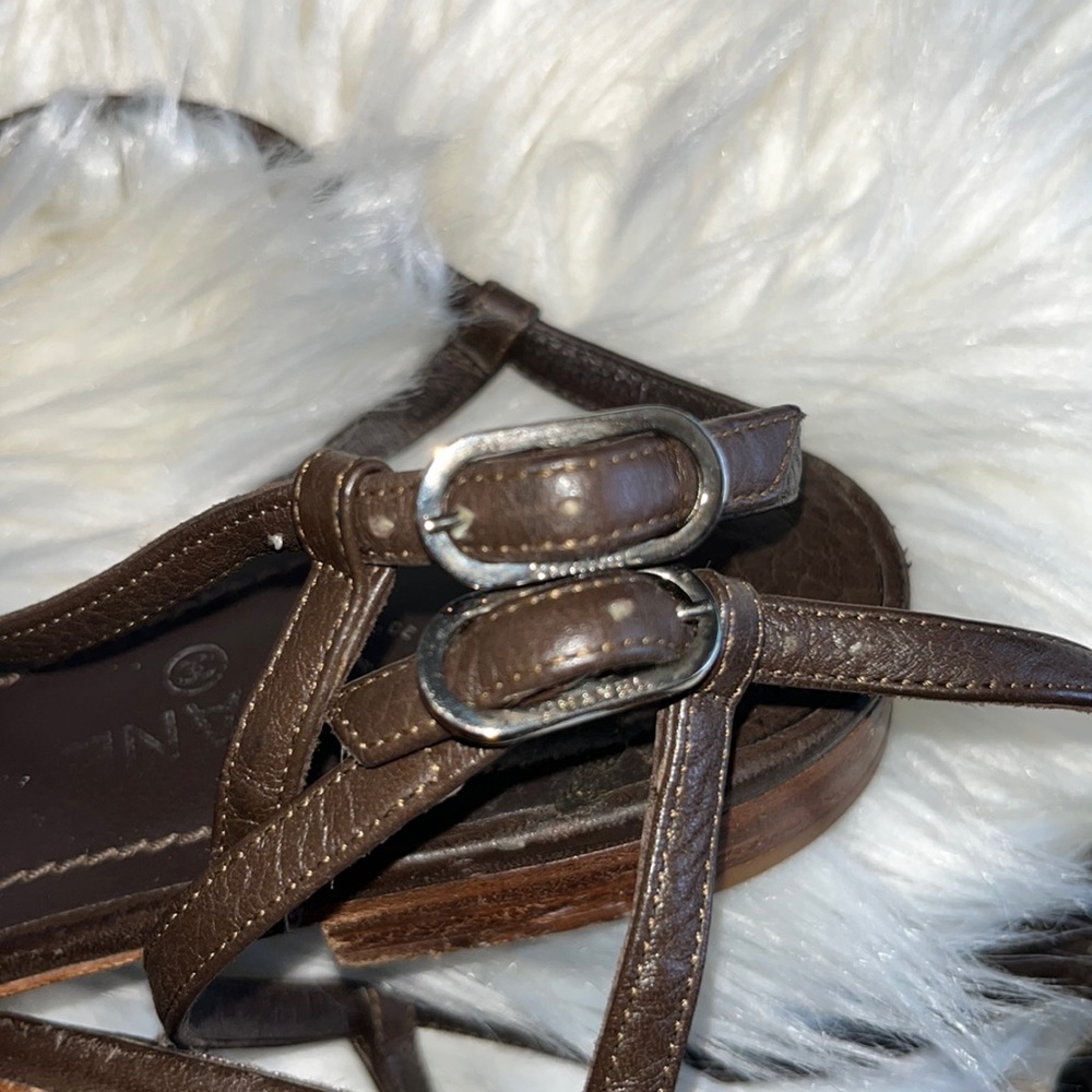 Authentic Chanel Brown Leather Interlocking Cc Th… - image 5